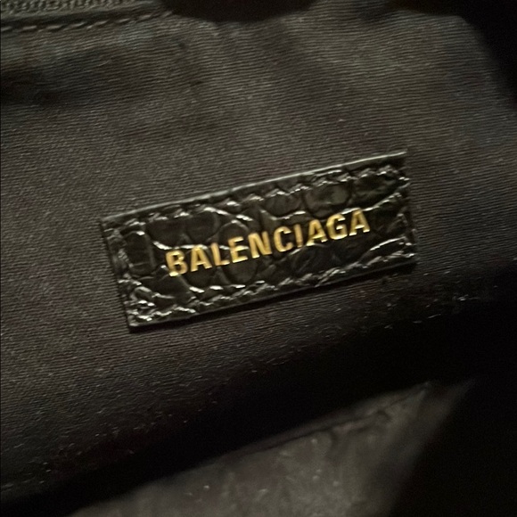 NWOT Balenciaga Croc-Embossed Le Cagole XS Shoulder Bag - Picture 6 of 8